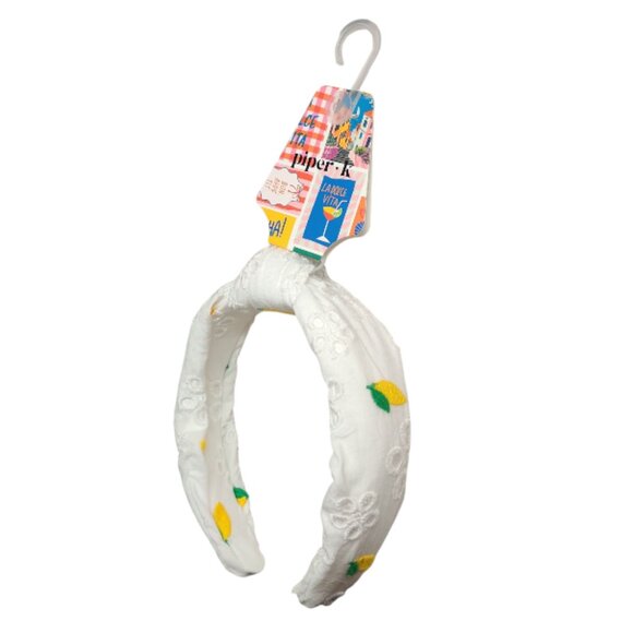 Piper K Embroidered Lemon Headband - Picture 1 of 4